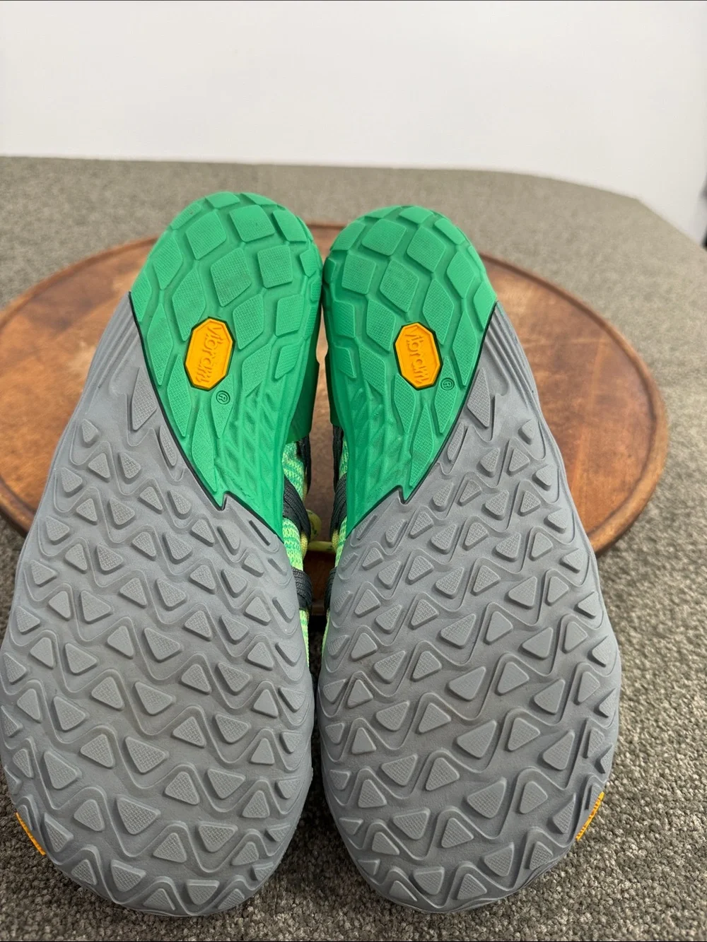 Merrell Shoes Wm 8.5 Sunny Lime Beetle Barefoot Trail Green Yellow Vibram